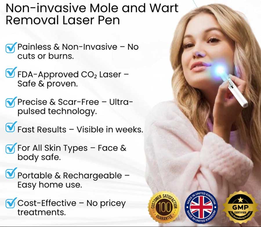 Lovilds® Non-Invasive Mole and Wart Removal Laser Pen(⏰Limited Time Discount⏰)