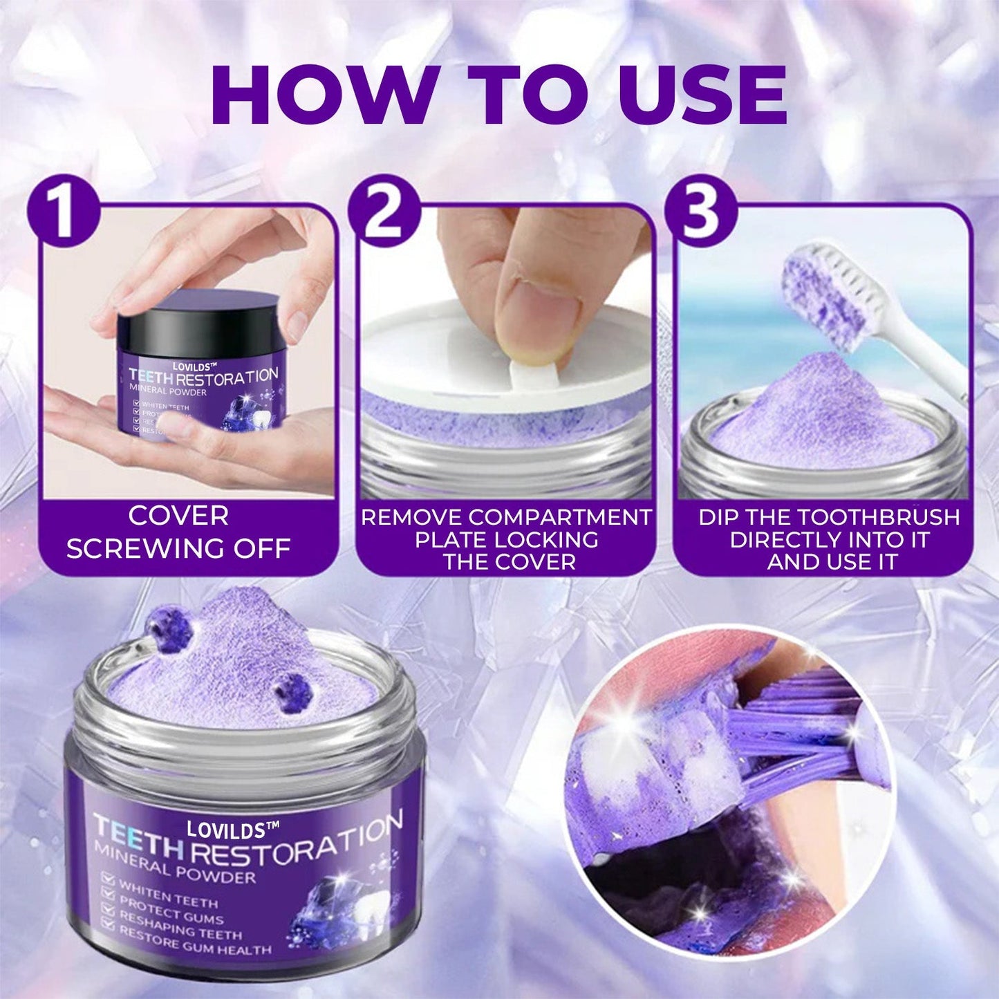 š¦·LOVILDS⢠Dental Repair Mineral Powder >> š„Buy 1 Get 1 Freeš„