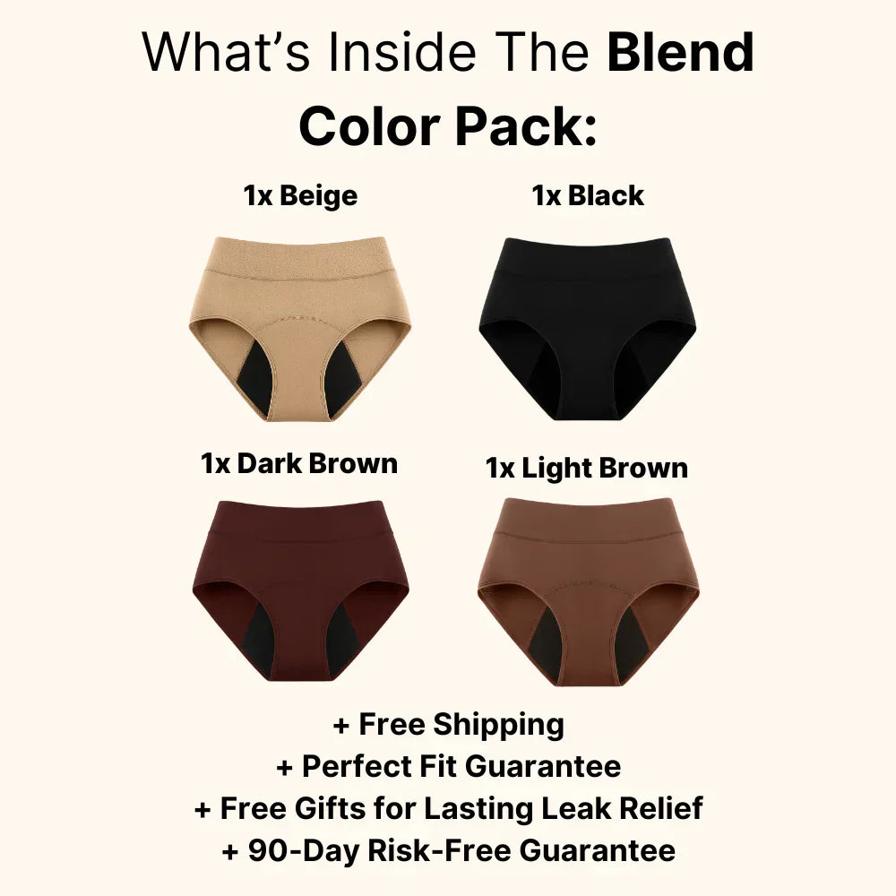 NESLEMY™ 100%Leak-Proof Underwear 4-pack | 🎄𝘾𝙝𝙧𝙞𝙨𝙩𝙢𝙖𝙨 𝙎𝙖𝙡𝙚🎅