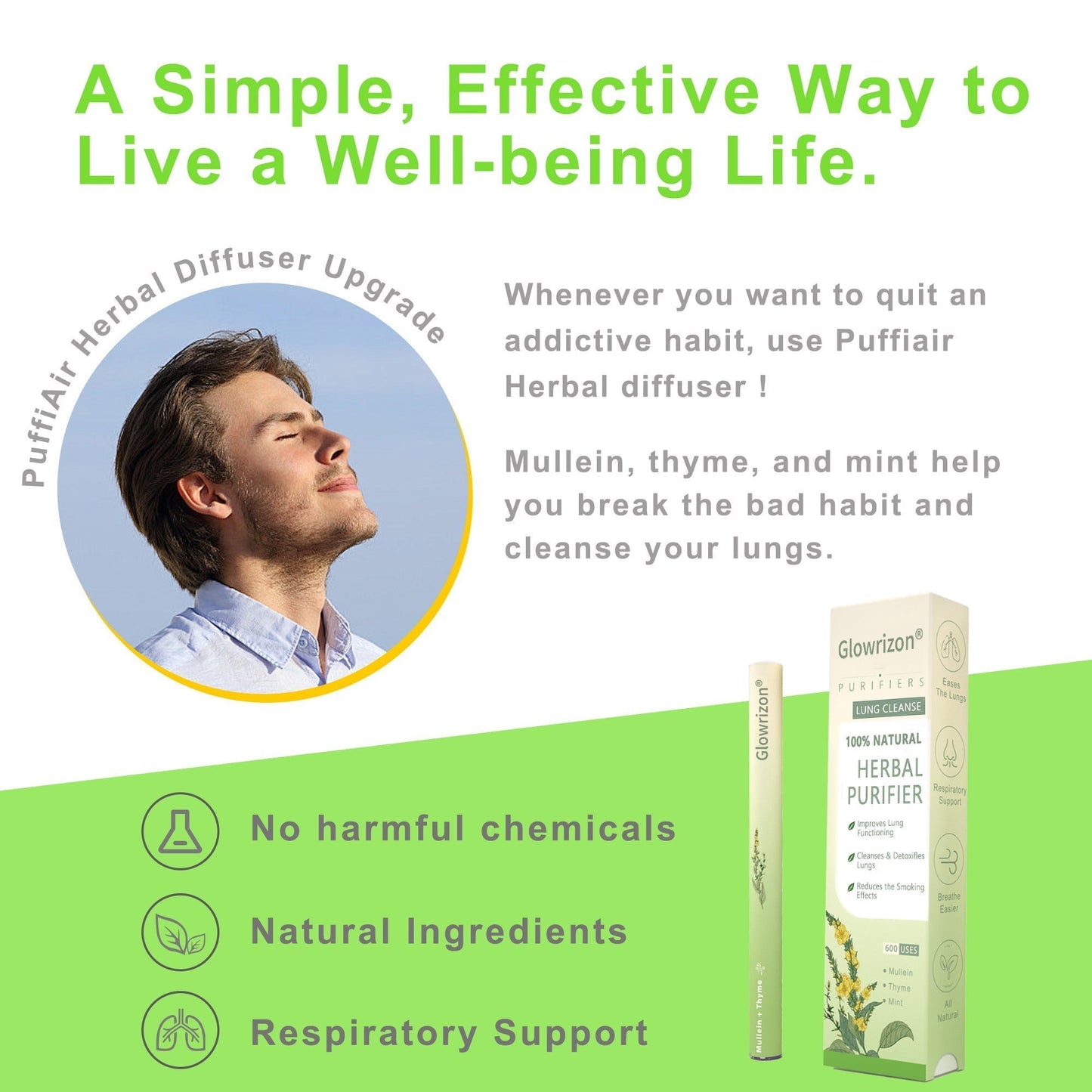 ✨ New upgraded version of Glowrizon® Mullein Herbal Lung Purifier – 🔥 70% off today only!