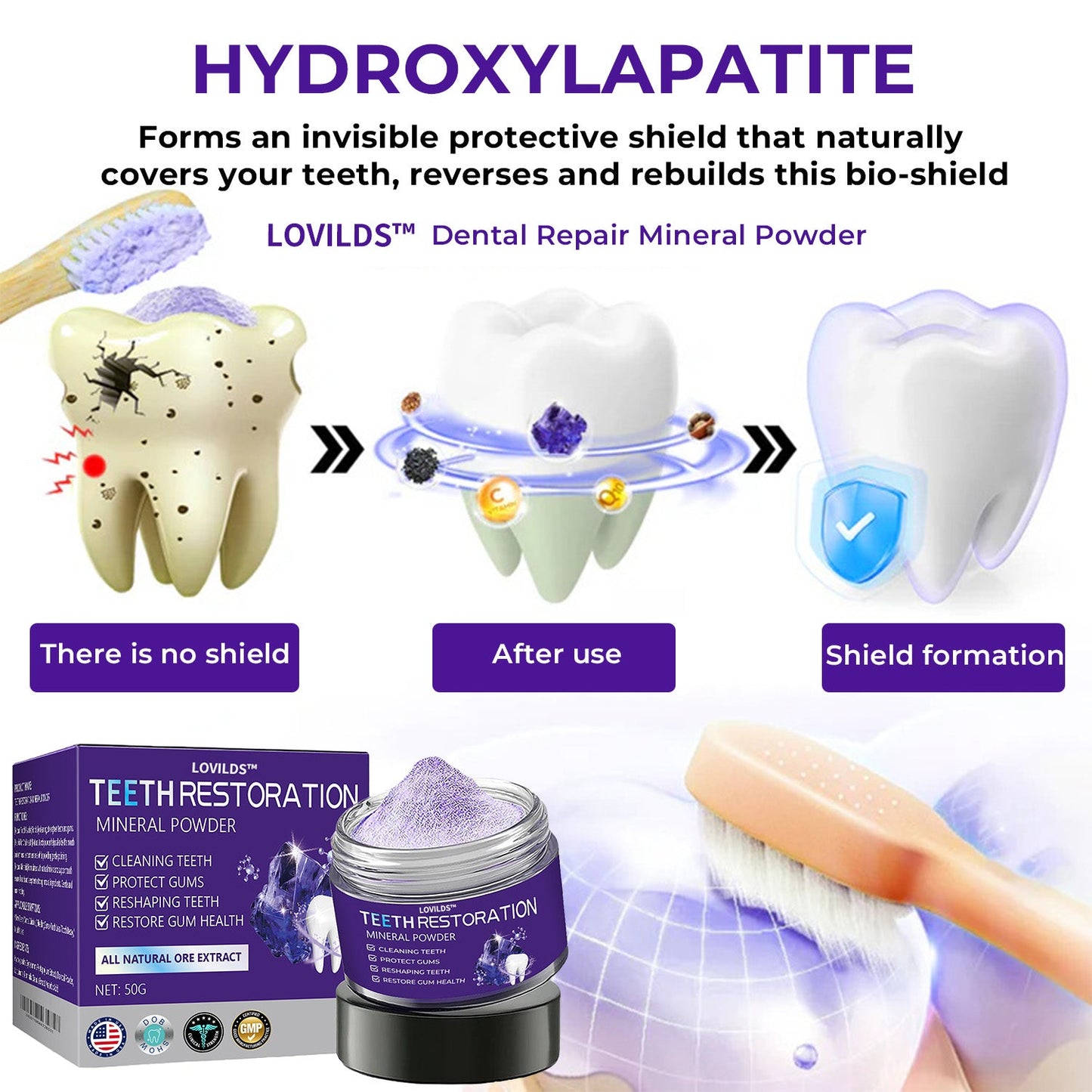 🦷LOVILDS™ Dental Repair Mineral Powder >> 🔥Buy 1 Get 1 Free🔥