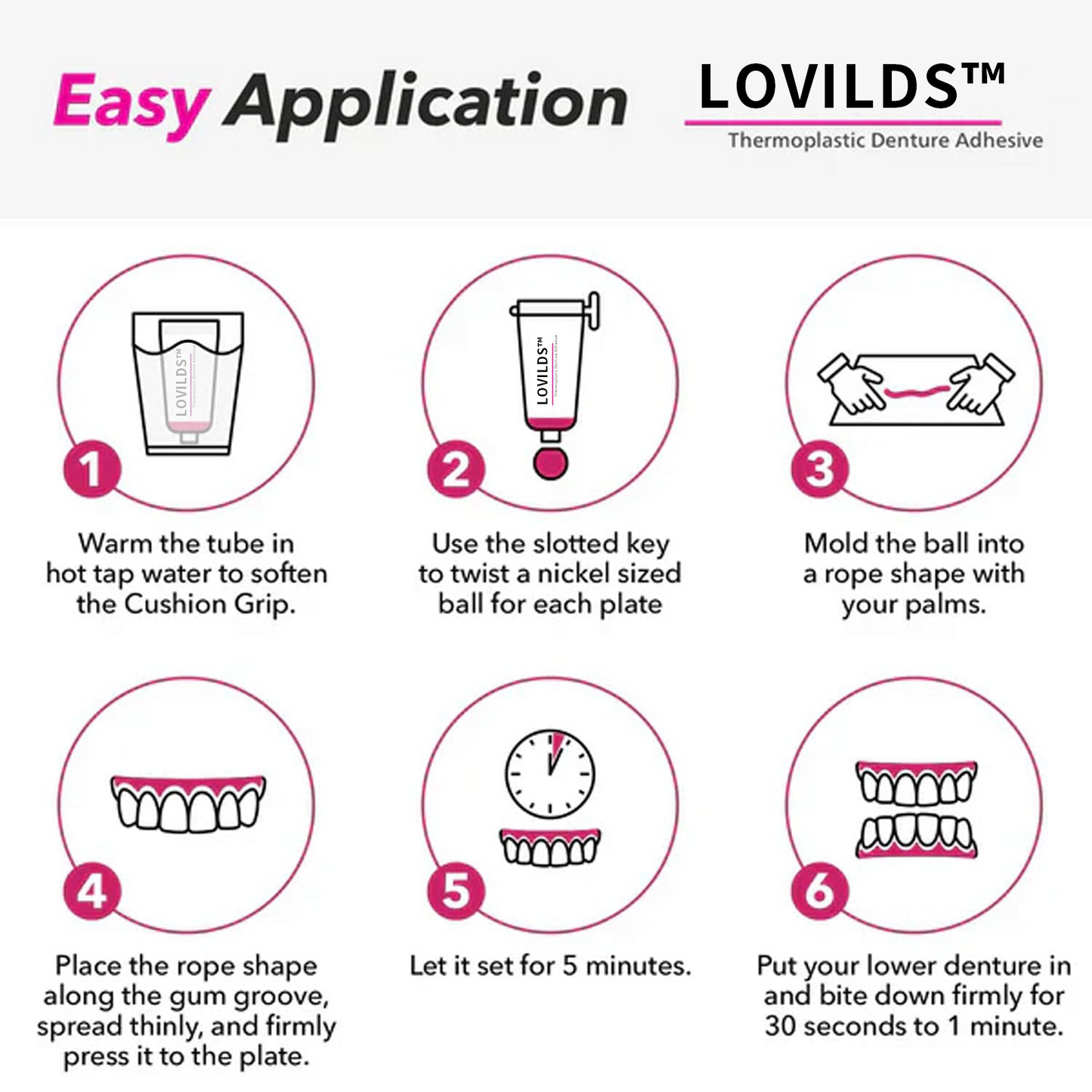 ✨✨✨[Official Brand Store]  Thermoplastic Denture Adhesive
