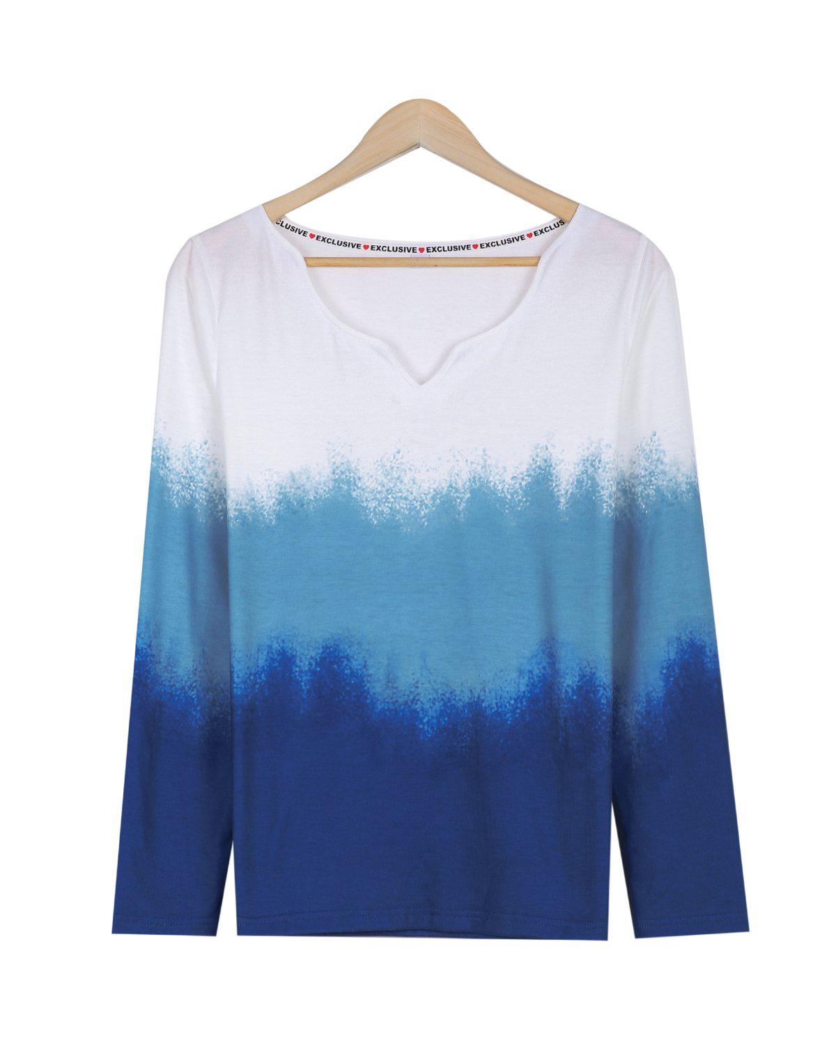 Casual Print Long Sleeve Top