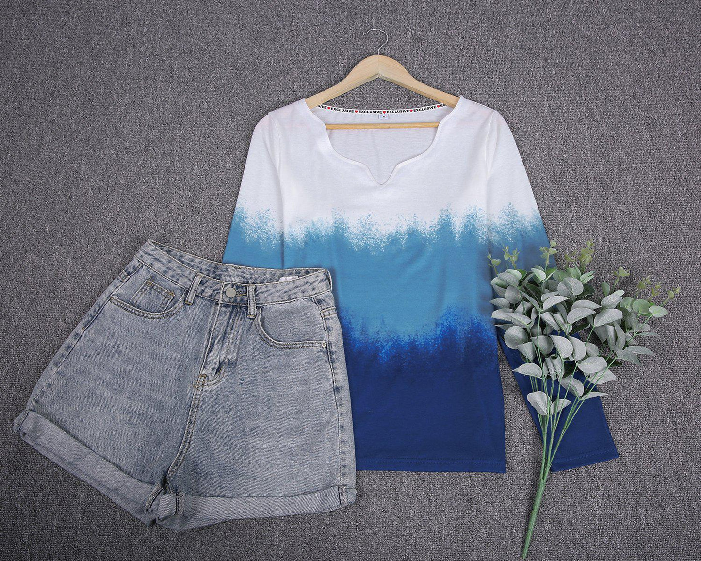 Casual Print Long Sleeve Top
